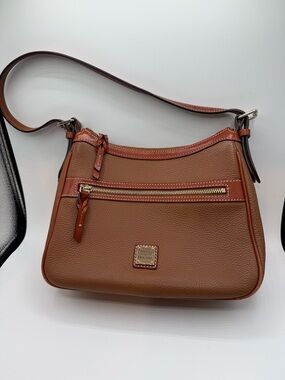 Dooney & Bourke Chestnut Brown Pebble Leather shoulder bag